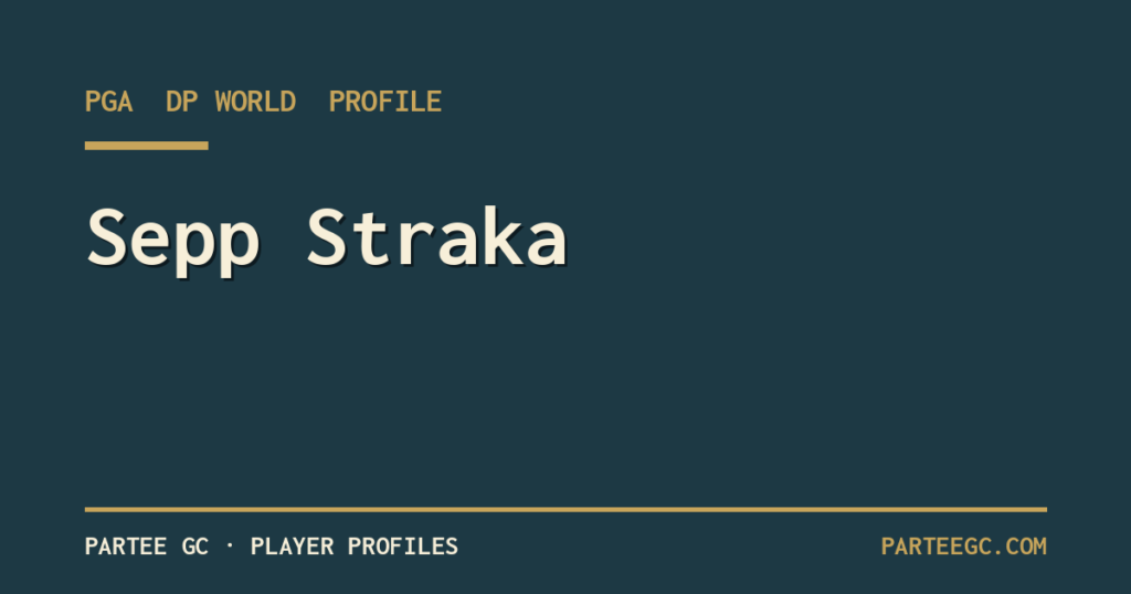 Sepp Straka — ParTee GC player profile
