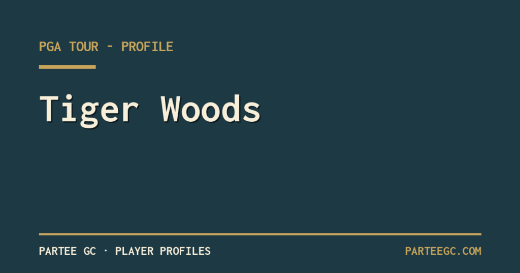 Tiger Woods — ParTee GC player profile